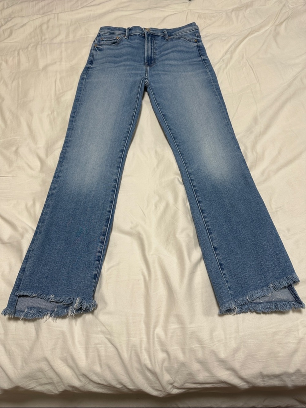 MOTHER The Insider Crop Step Fray Jeans Size 27